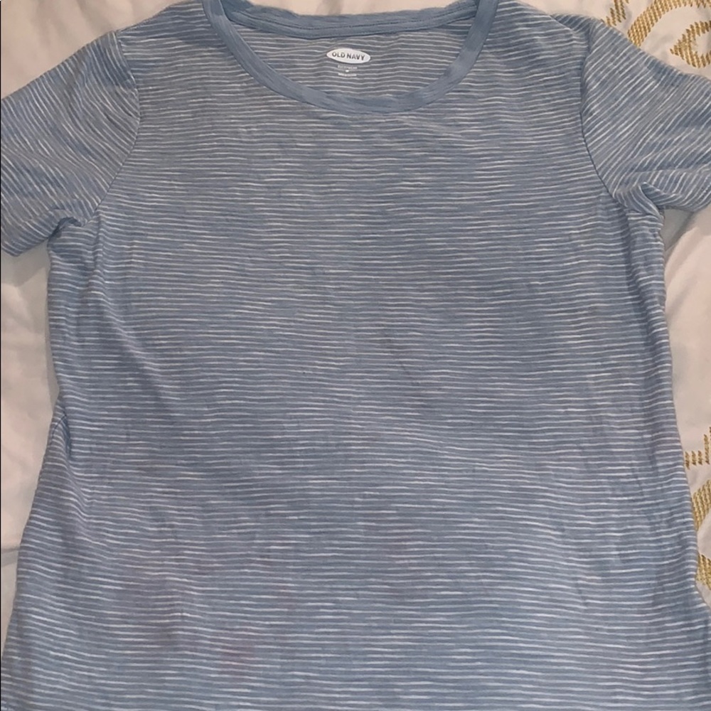 Cute blue with white stripes T-Shirt ❤️